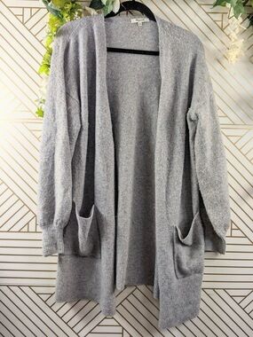 Madewell Cozy Walker Cardigan - Light Grey - Size S